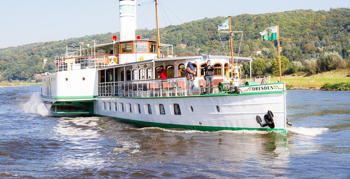 Mit dem Dampfer auf der Elbe - Ausflugsziel