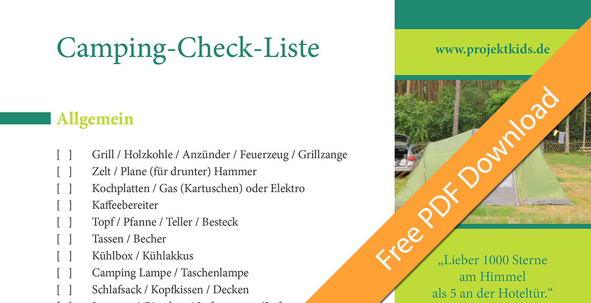 Camping-Check-Liste