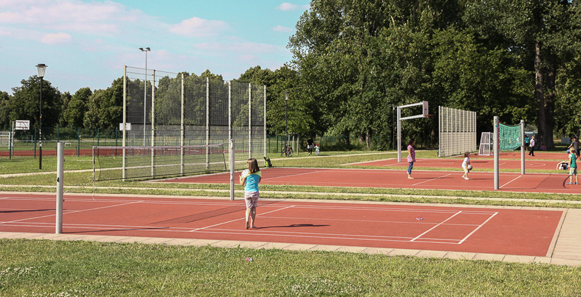 Ein Tennisplatz