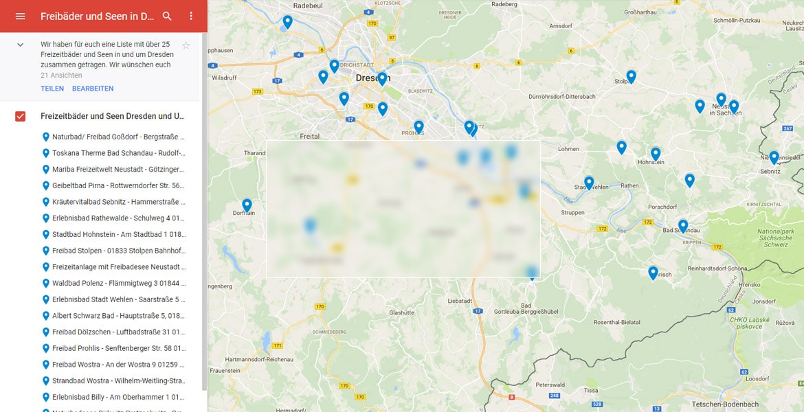 25 Freizeitbäder und Seen