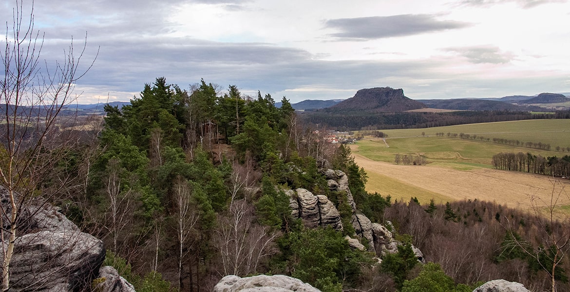 Blick zum Lilienstein