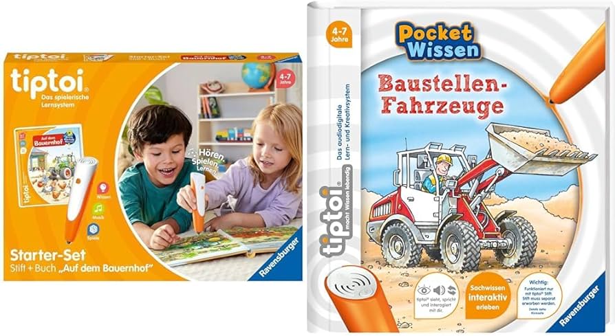 Stift und Bauernhof-Buch - Lernsystem für Kinder ab 4 Jahren